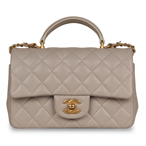 chanel mini classic top handle|vintage chanel mini flap bag.